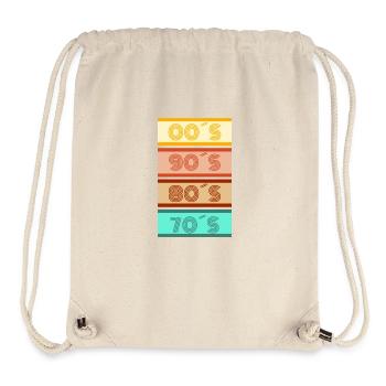 Jahrzehnte in bunt - Stanley/Stella recycelter Gym Bag - Naturweiß - Vorne