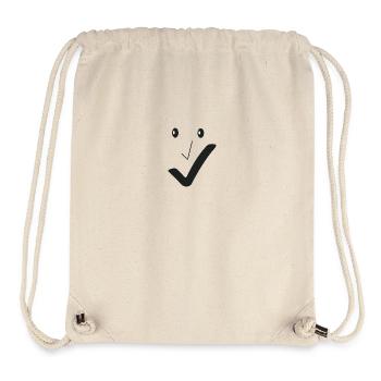 Feines Lächeln - Feines Gesicht 01. - Stanley/Stella recycelter Gym Bag - Naturweiß - Vorne