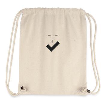 Feines Lächeln Feines Gesicht B04. - Stanley/Stella recycelter Gym Bag - Naturweiß - Vorne