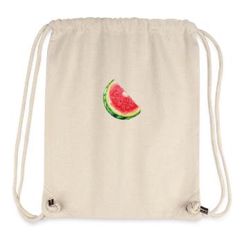Wassermelonenscheibe Durst Löschen - Stanley/Stella recycelter Gym Bag - Naturweiß - Vorne