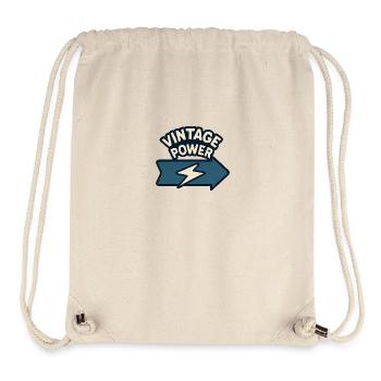 Stylized Arrow & Lightning - Stanley/Stella Recycled Gym Bag - natural - Front