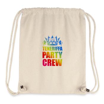 Teneriffa Party Crew Spruch - Stanley/Stella recycelter Gym Bag - Naturweiß - Vorne