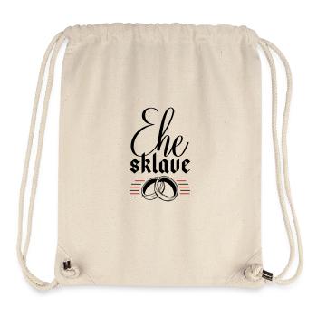 Ehe Sklave Hochzeit Junggesellenabschied - Stanley/Stella recycelter Gym Bag - Naturweiß - Vorne