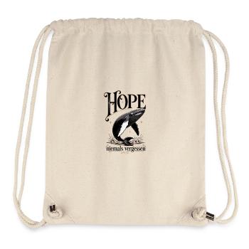 Hope niemals vergessen - Stanley/Stella recycelter Gym Bag - Naturweiß - Vorne