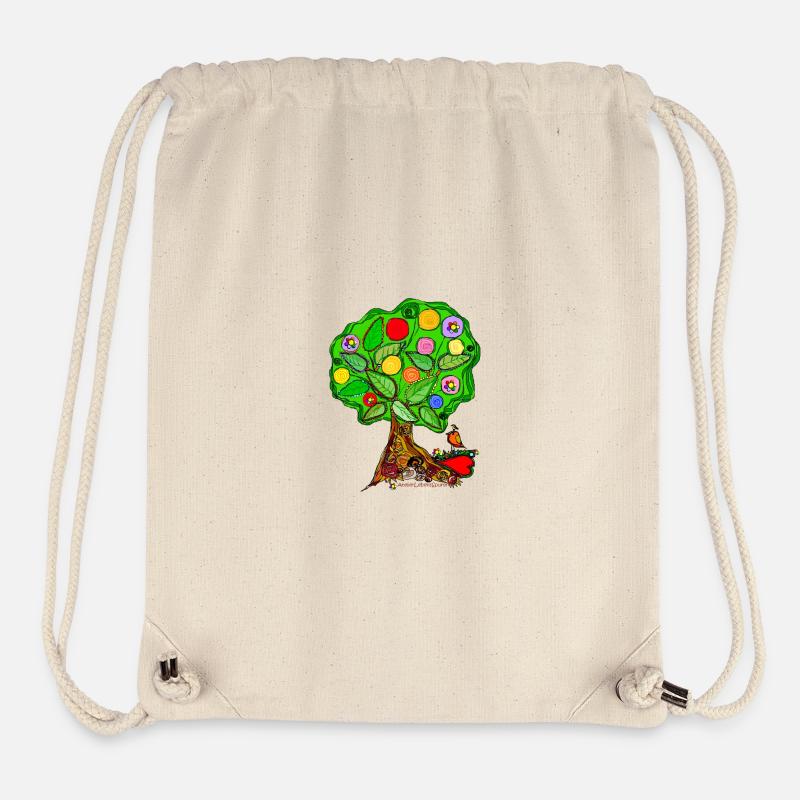 Arbre de vie - Sac à cordon recyclé Stanley/Stella - blanc naturel