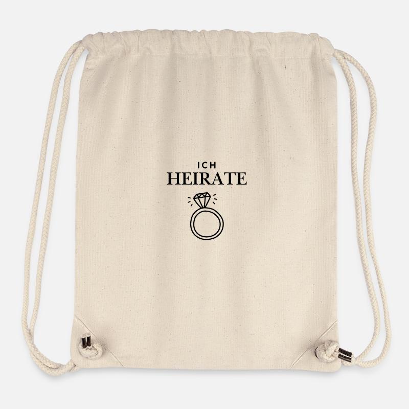 I'm getting married - Stanley/Stella Recycled Gym Bag - natural