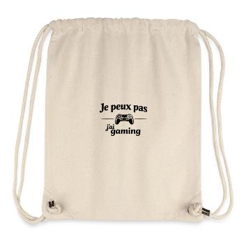 I can't I have gaming – Humor gamer video games - Stanley/Stella Recycled Gym Bag - natural - Front
