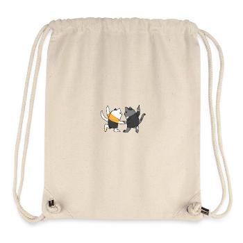 Tanzende Katzen - Stanley/Stella recycelter Gym Bag - Naturweiß - Vorne