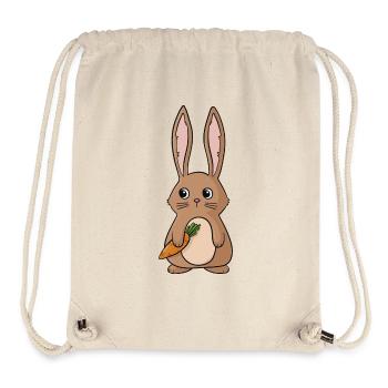Lapin de Pâques bande dessinée - Sac à cordon recyclé Stanley/Stella - blanc naturel - Devant
