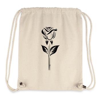 Einfaches Rosen-Logo-Design - Stanley/Stella recycelter Gym Bag - Naturweiß - Vorne