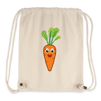 Karotte Karotte Karotte Gemüse - Stanley/Stella recycelter Gym Bag - Naturweiß - Vorne
