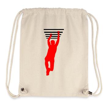 OCR-Griff – Hängestangen-Design - Stanley/Stella recycelter Gym Bag - Naturweiß - Vorne