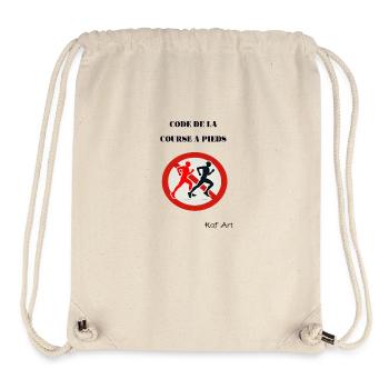 DEPASSEMENT INTERDIT HOMME - Sac à cordon recyclé Stanley/Stella - blanc naturel - Devant