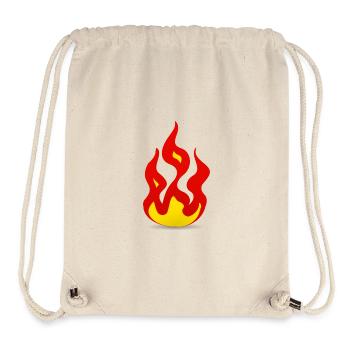 Feuer Flammen - Stanley/Stella recycelter Gym Bag - Naturweiß - Vorne