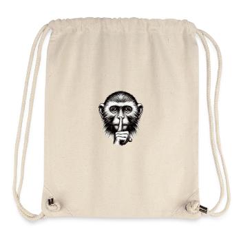 Silent Monkey - Logo - Stanley/Stella Recycled Gym Bag - natural - Front