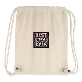 Véritable Infirmière Toujours Loyale - Sac à cordon recyclé Stanley/Stella - blanc naturel - Devant