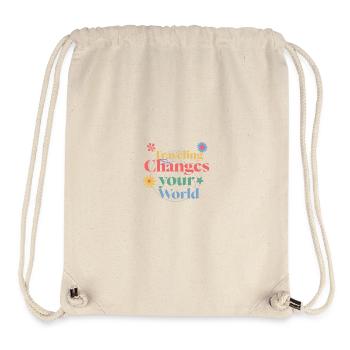 Travel changes your world - Stanley/Stella Recycled Gym Bag - natural - Front
