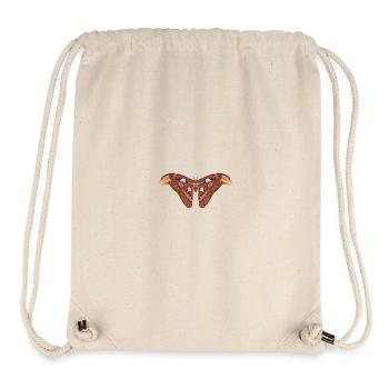 Schmetterlinge: Der Atlasspinner - Sac à cordon recyclé Stanley/Stella - blanc naturel - Devant