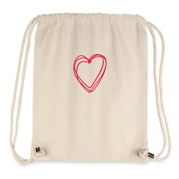 I Love You, My Heart. Valentine’s Fashion! - Stanley/Stella Recycled Gym Bag - natural - Front