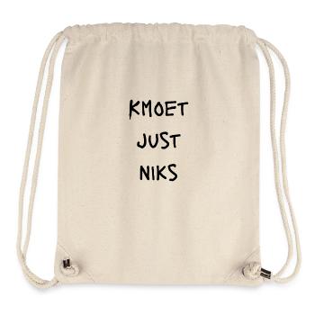 Kmoet just nothing, Dialecte anversois Chemises - Sac à cordon recyclé Stanley/Stella - blanc naturel - Devant