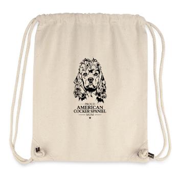 Cocker Américain Épagneul Maman Chien Chien Wilsigns - Sac à cordon recyclé Stanley/Stella - blanc naturel - Devant