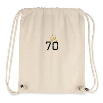 70th birthday - Stanley/Stella Recycled Gym Bag - natural - Front