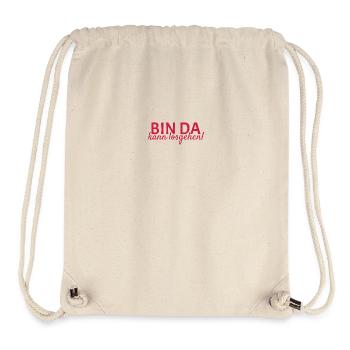 Bin da Kann losgehen - Stanley/Stella recycelter Gym Bag - Naturweiß - Vorne