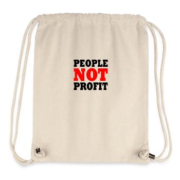 People not profit - Stanley/Stella recycelter Gym Bag - Naturweiß - Vorne