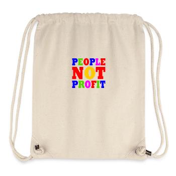 People not profit - Stanley/Stella recycelter Gym Bag - Naturweiß - Vorne