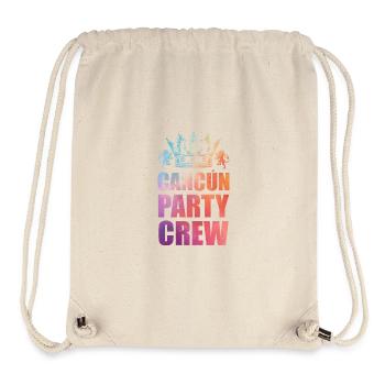 Cancun Party Crew Spruch - Stanley/Stella recycelter Gym Bag - Naturweiß - Vorne