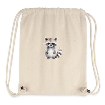 Waschbär Lena - Stanley/Stella recycelter Gym Bag - Naturweiß - Vorne