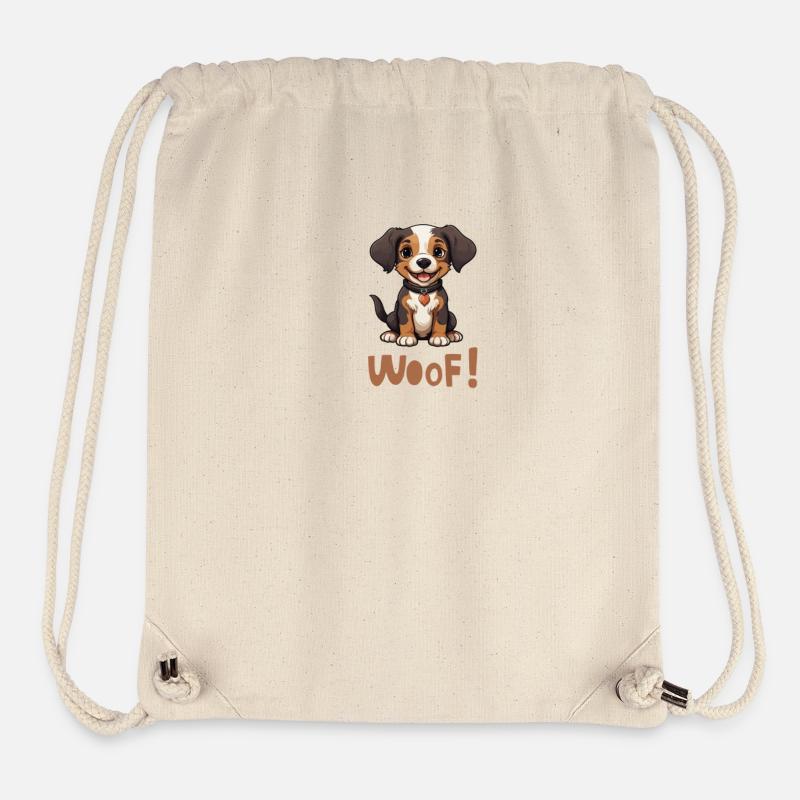 Hundewelpen - Stanley/Stella recycelter Gym Bag - Naturweiß