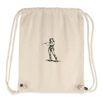 Flutist in vintage look - Stanley/Stella Recycled Gym Bag - natural - Front
