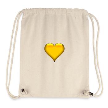 Golden Heart Emblem - Stanley/Stella Recycled Gym Bag - natural - Front
