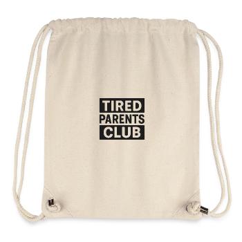 Tired Parents Club Schwarz  - Stanley/Stella recycelter Gym Bag - Naturweiß - Vorne