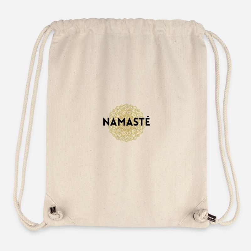 Namaste Mandala Gold - Stanley/Stella recycelter Gym Bag - Naturweiß