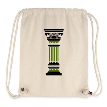 antike säule - Stanley/Stella recycelter Gym Bag - Naturweiß - Vorne