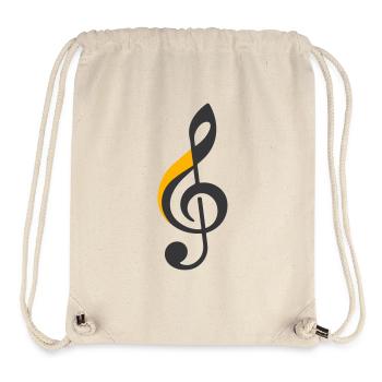 Symbol des Violinschlüssels - Stanley/Stella recycelter Gym Bag - Naturweiß - Vorne
