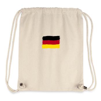 Allemagne couleurs noir rouge or - Sac à cordon recyclé Stanley/Stella - blanc naturel - Devant