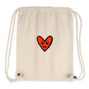 VALENTINSTAG. HERZ. ICH LIEBE DICH. ICH LIEBE DICH - Stanley/Stella recycelter Gym Bag - Naturweiß - Vorne