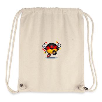 Maskottchen des deutschen Flaggenfußballs - Stanley/Stella recycelter Gym Bag - Naturweiß - Vorne