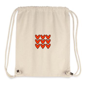 VALENTINSTAG. Junggesellinnenabschied. ICH LIEBE DICH. ICH LIEBE DICH. LIEBE - Stanley/Stella recycelter Gym Bag - Naturweiß - Vorne