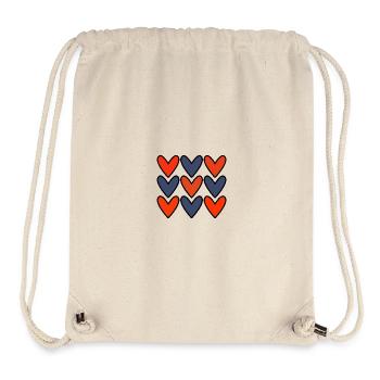 VALENTINSTAG. HERZ. ICH LIEBE DICH. ICH LIEBE DICH - Stanley/Stella recycelter Gym Bag - Naturweiß - Vorne