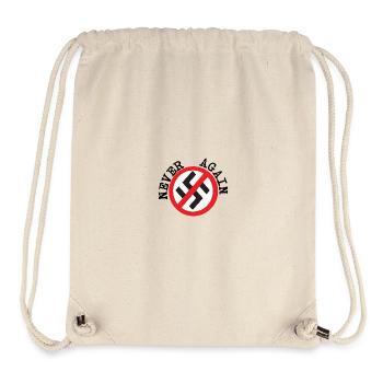 Never Again - Stanley/Stella Recycled Gym Bag - natural - Front