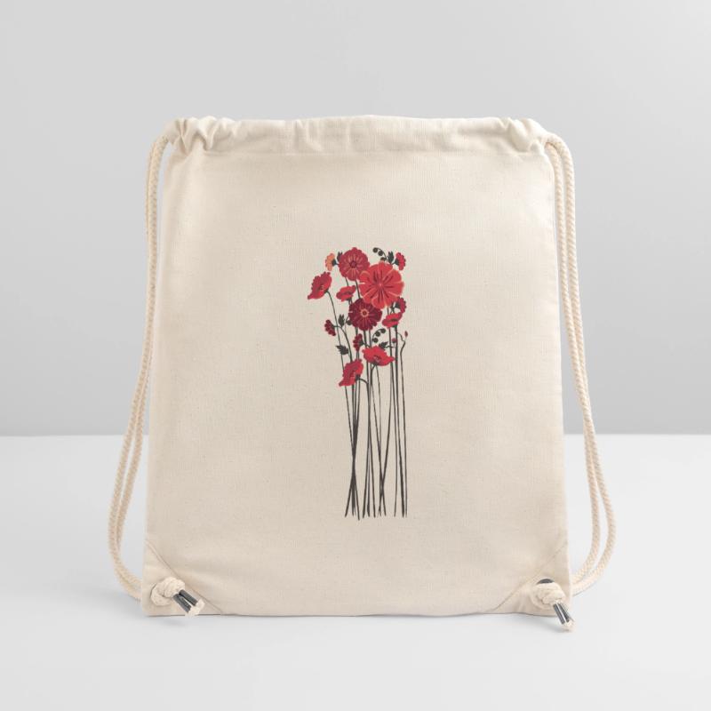 Illustration de fleurs de galets Sac à cordon recyclé Stanley/Stella