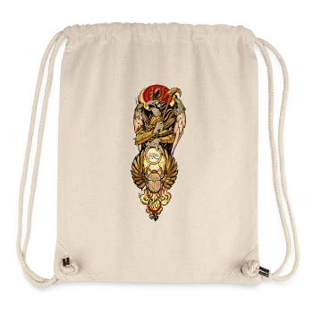 Horus et l’œil qui voit tout - Sac à cordon recyclé Stanley/Stella - blanc naturel - Devant