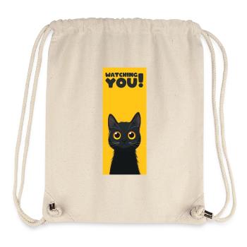 Watching you Cat - Stanley/Stella Recycled Gym Bag - natural - Front