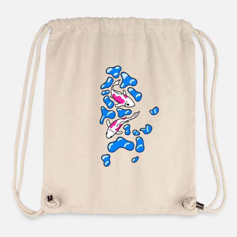 Kois im Wasser - Stanley/Stella recycelter Gym Bag - Naturweiß