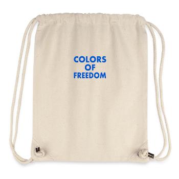 Colors of freedom - Sac à cordon recyclé Stanley/Stella - blanc naturel - Devant