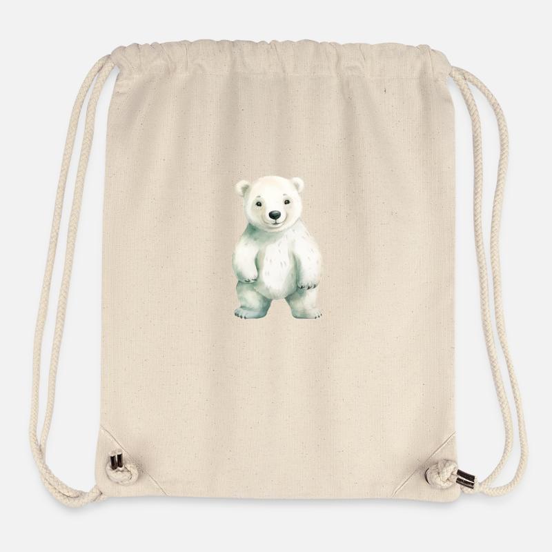 Eisbär Eisbär Klassenmaskottchen - Stanley/Stella recycelter Gym Bag - Naturweiß
